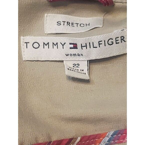 Tommy Hilfiger Women's Tan Chest Pockets Button Up Jacket Size 22 - Picture 2 of 8